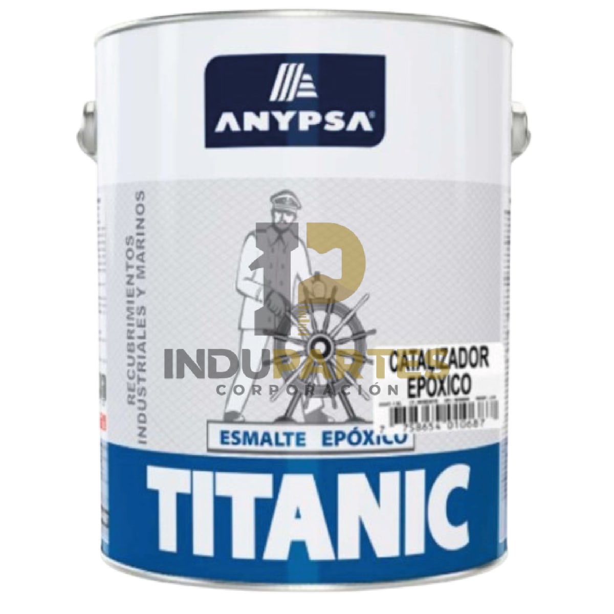 Pintura Epóxica Titanic Celeste EPX-5300 Disolvente / Catalizador3