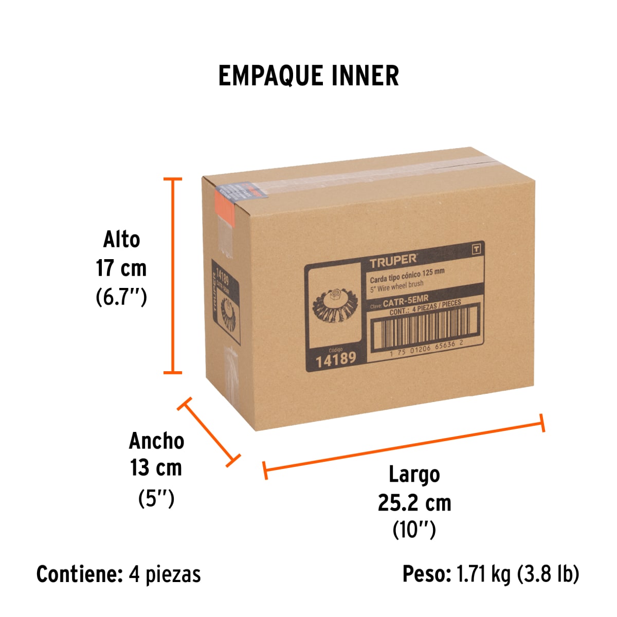 Escobilla Trenzada Tipo Plato 4