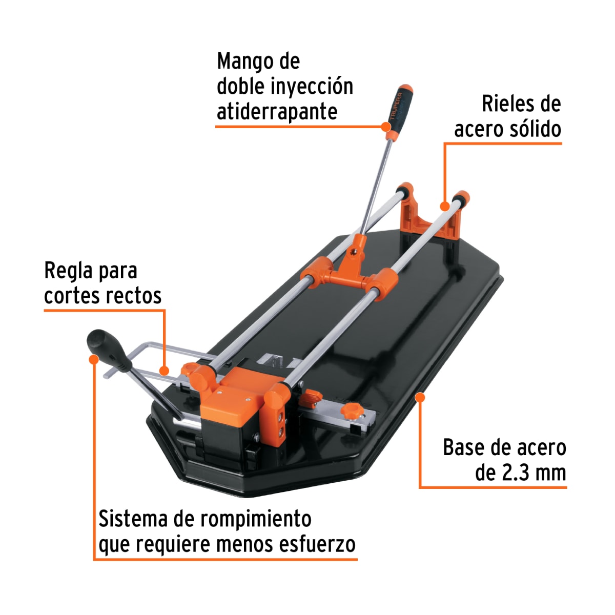 Cortadora De Mayólica Con Rodajes 60 Cm (23