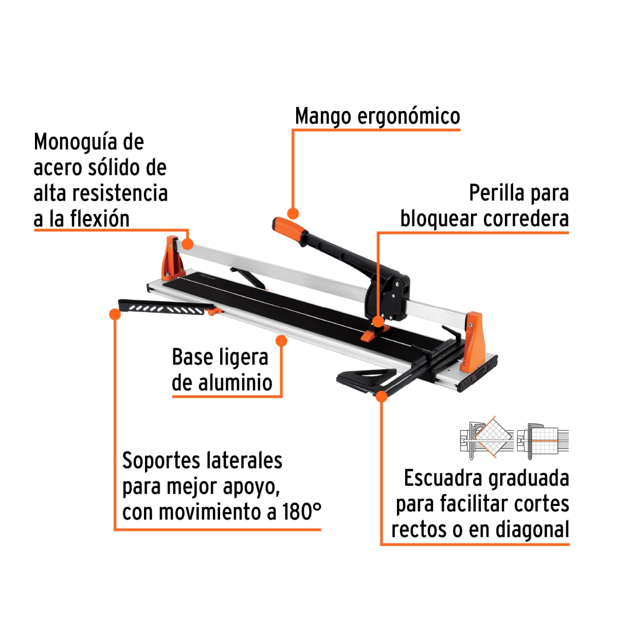 Cortapisos De Mayólica 35? (90 cm) C/Maletín Truper 117733