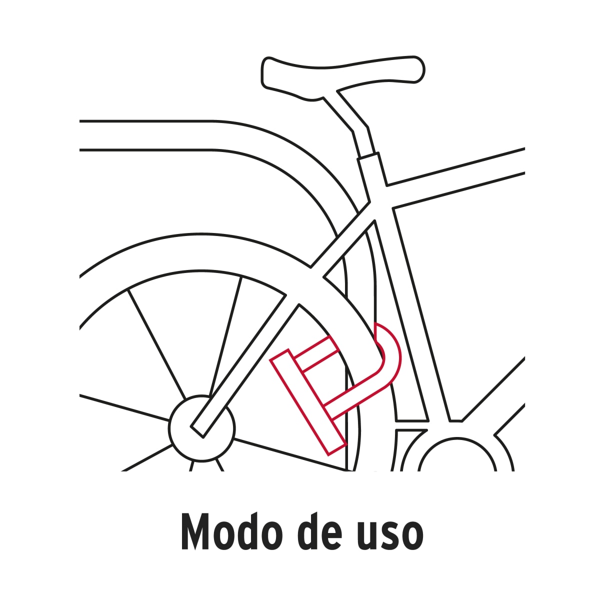 Candado Bicicleta Moto Cadena Candado Tipo U Hermex 496204