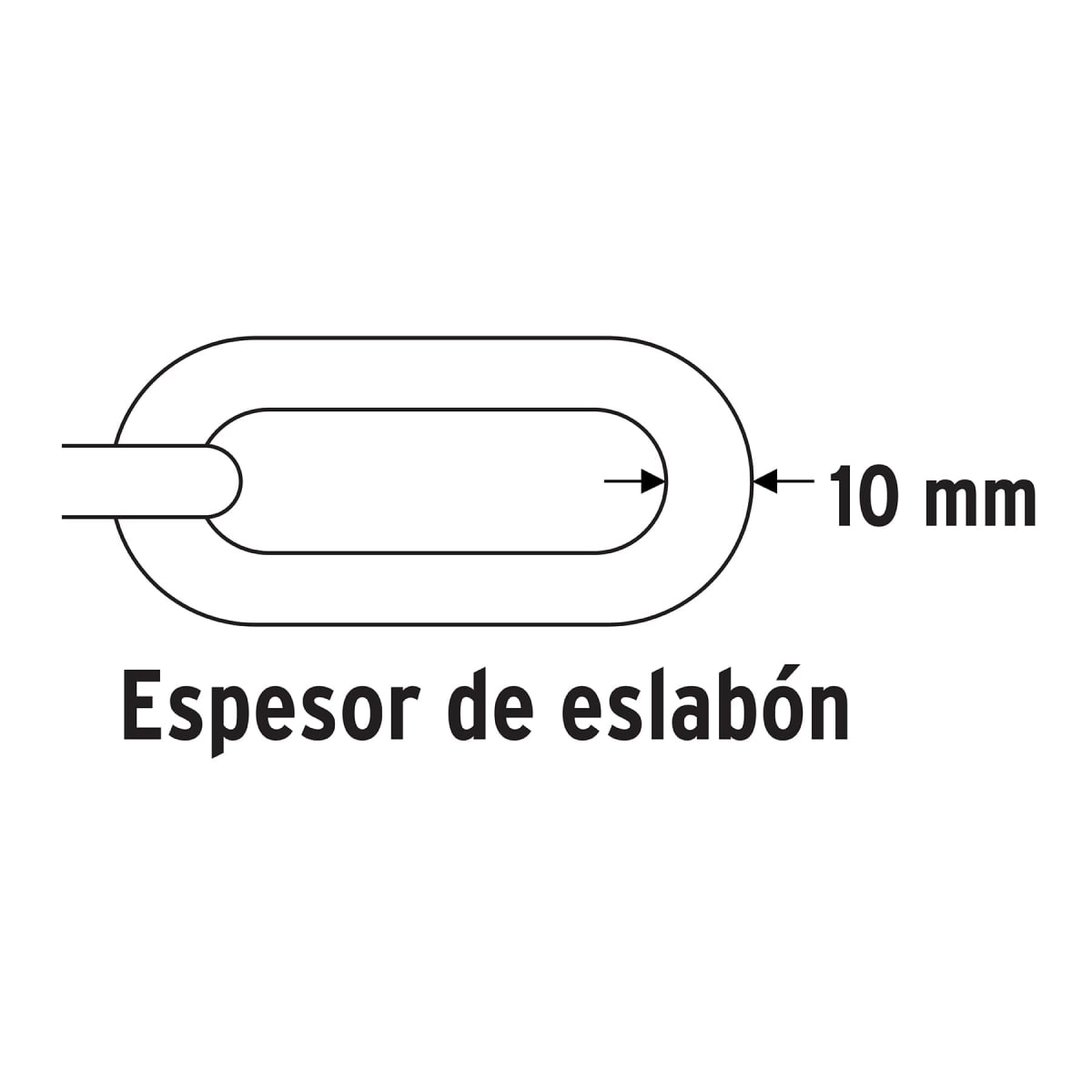 Candado Con Cadena Forrada De 10 mm x 90 Cm Hermex 496214