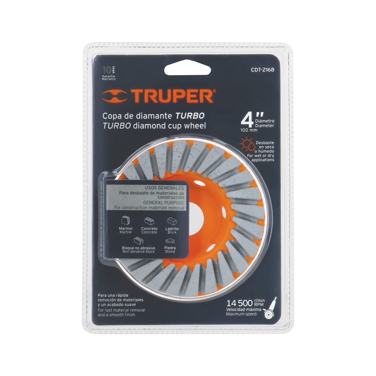 Disco De Desbaste Diamantado Turbo 4
