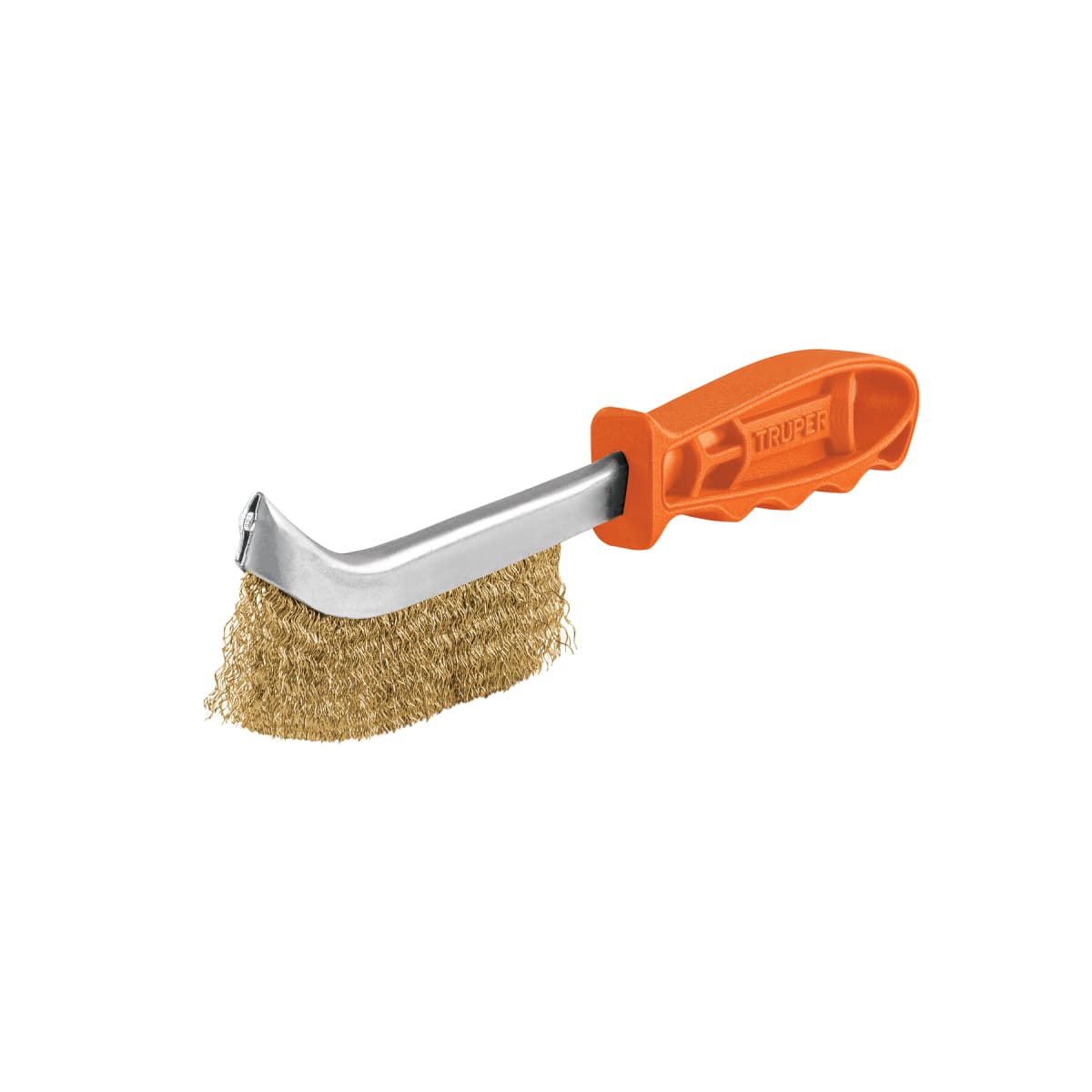 Cepillo De Alambre Curvo Anti-Chispa Acero Latonado Truper 11540 0