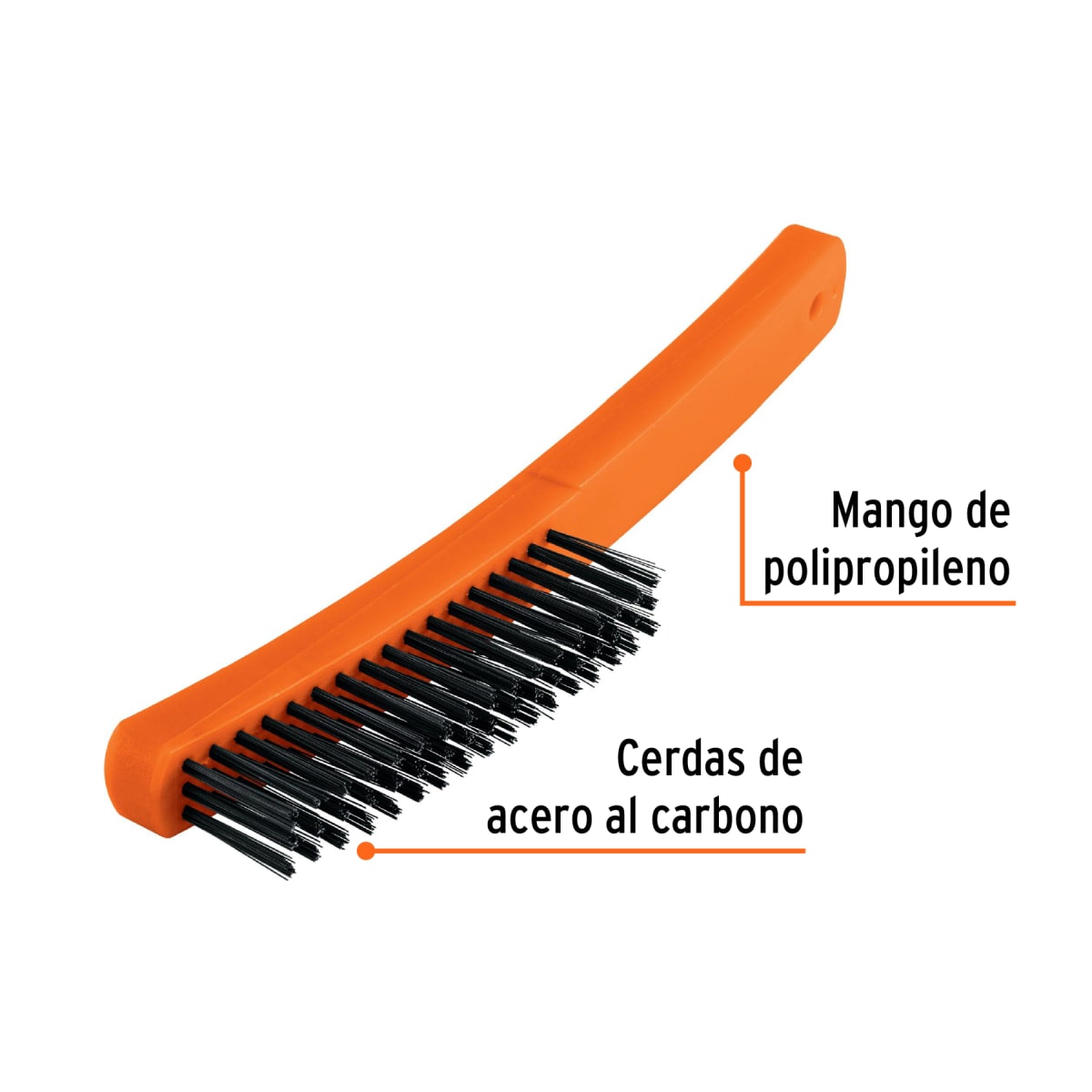 Cepillo de Alambre Acero 0.35mm 51 Pinceles Truper 115532