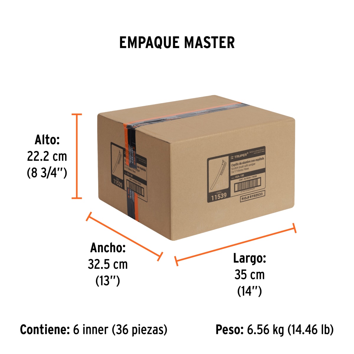 Cepillo de alambre de acero al carbono con espátula 51 pinceles Truper5
