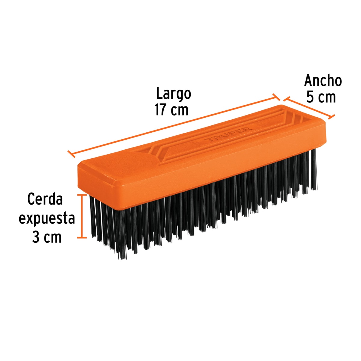 Cepillo De Alambre 114 Pinceles Rectangular Sin Mango Truper 115563