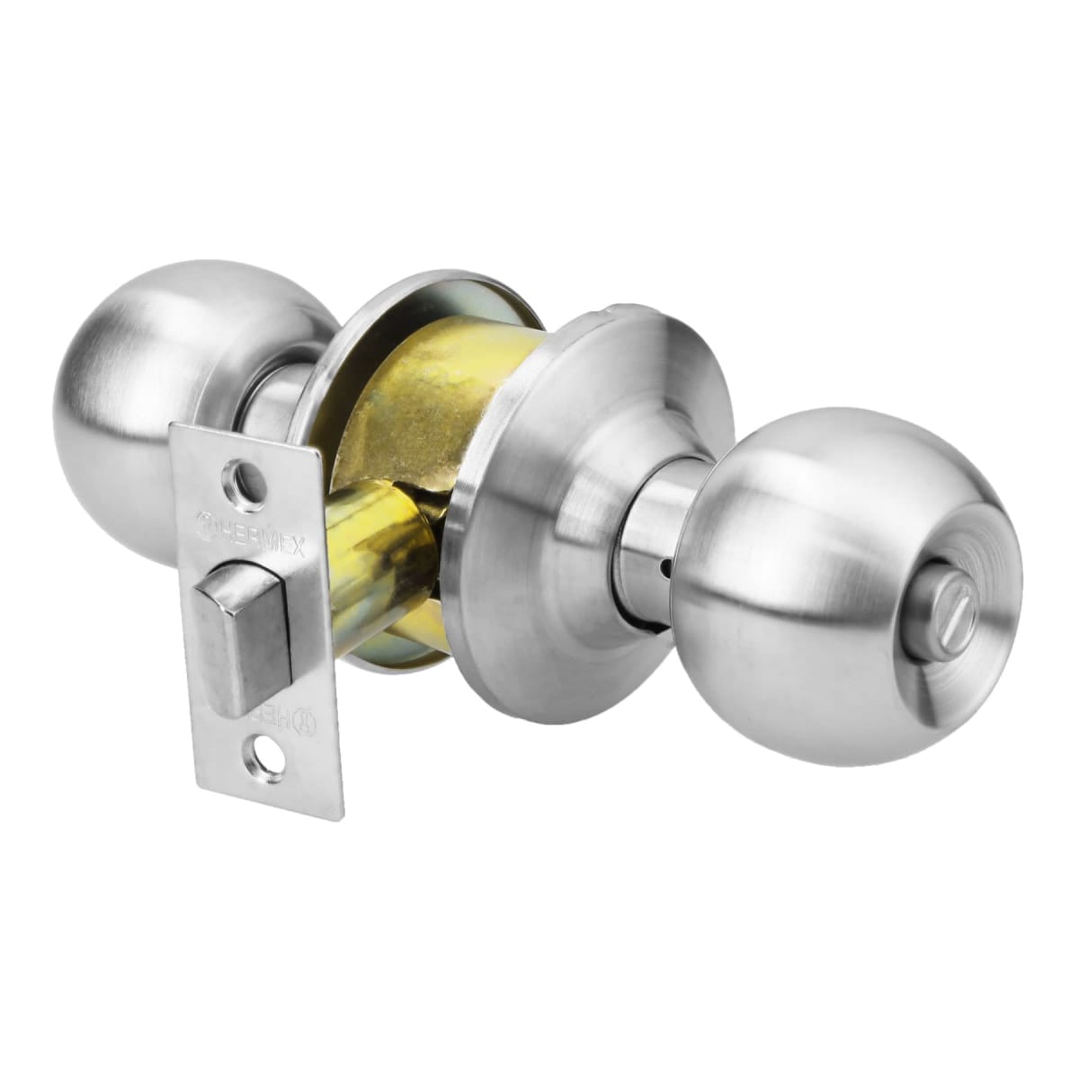 Cerradura Pomo Acero Inoxidable Baño Hermex 43462 0