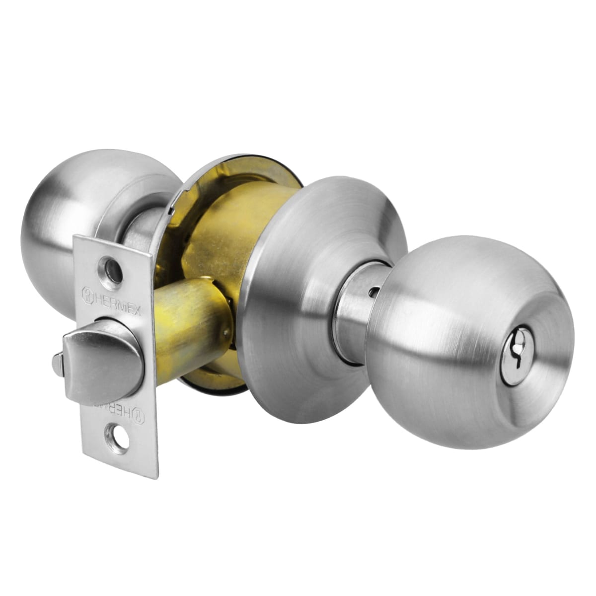 Cerradura Pomo Acero Inoxidable Entrada 434632