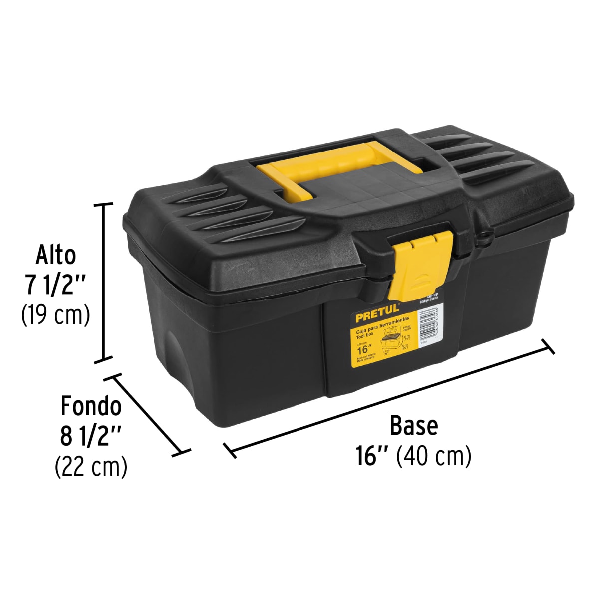 Caja Para Herramientas De Plástico 16