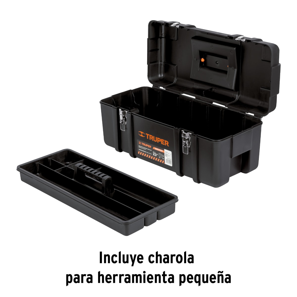 Caja para herramienta industrial broches metálicos Truper 115064