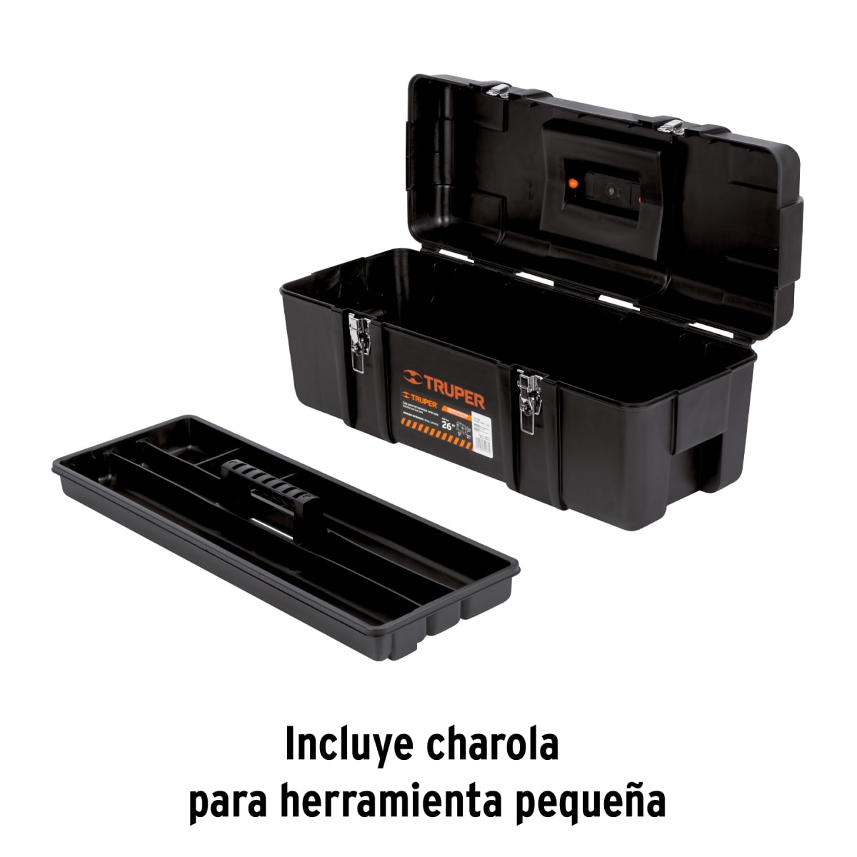 Caja para herramienta industrial broches metálicos Truper 198824