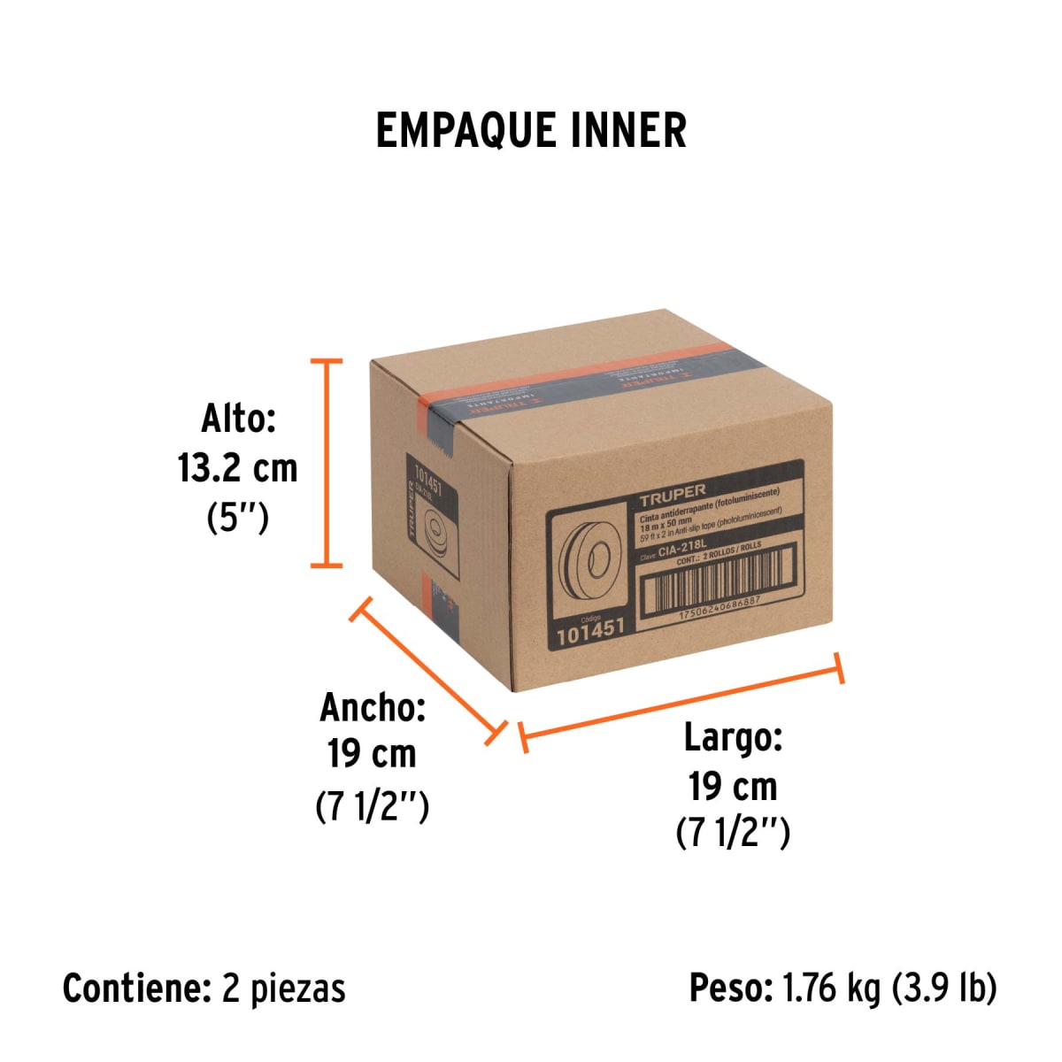 Cinta Antideslizante Fotoluminiscente 2