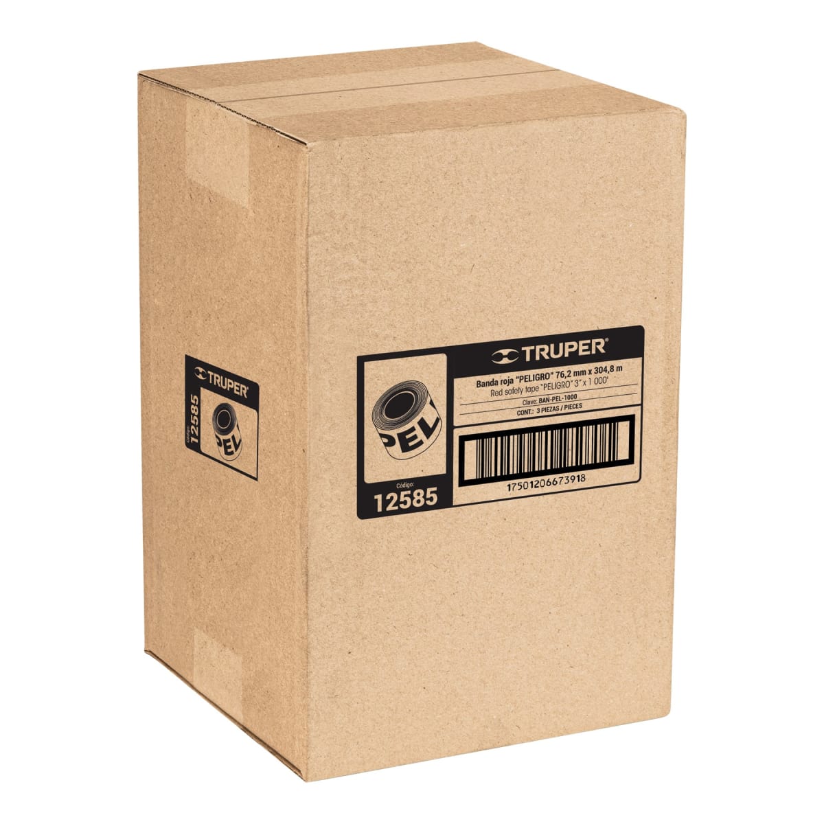 Cinta de Seguridad Rojo/Peligro 304.8 Mts 12585 Truper3