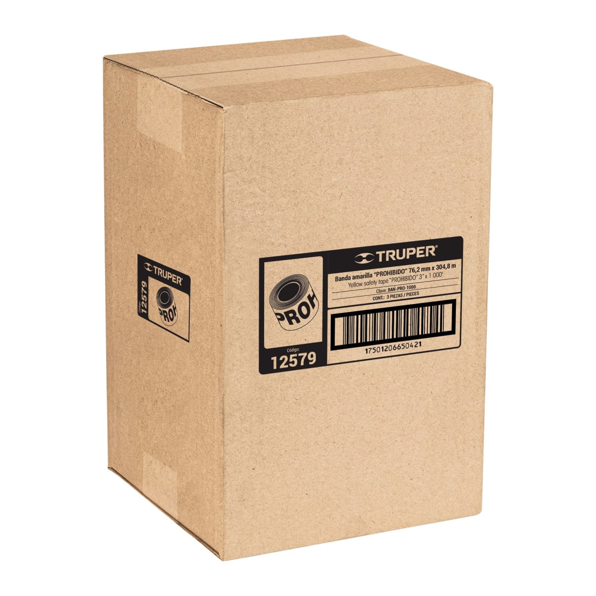 Cinta de Seguridad Amarilla/Prohibido 304.8 Mts 12579 Truper4