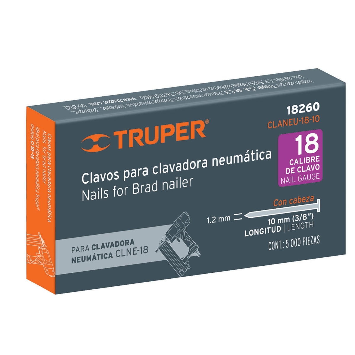 Clavos Calibre 18 x 3/8