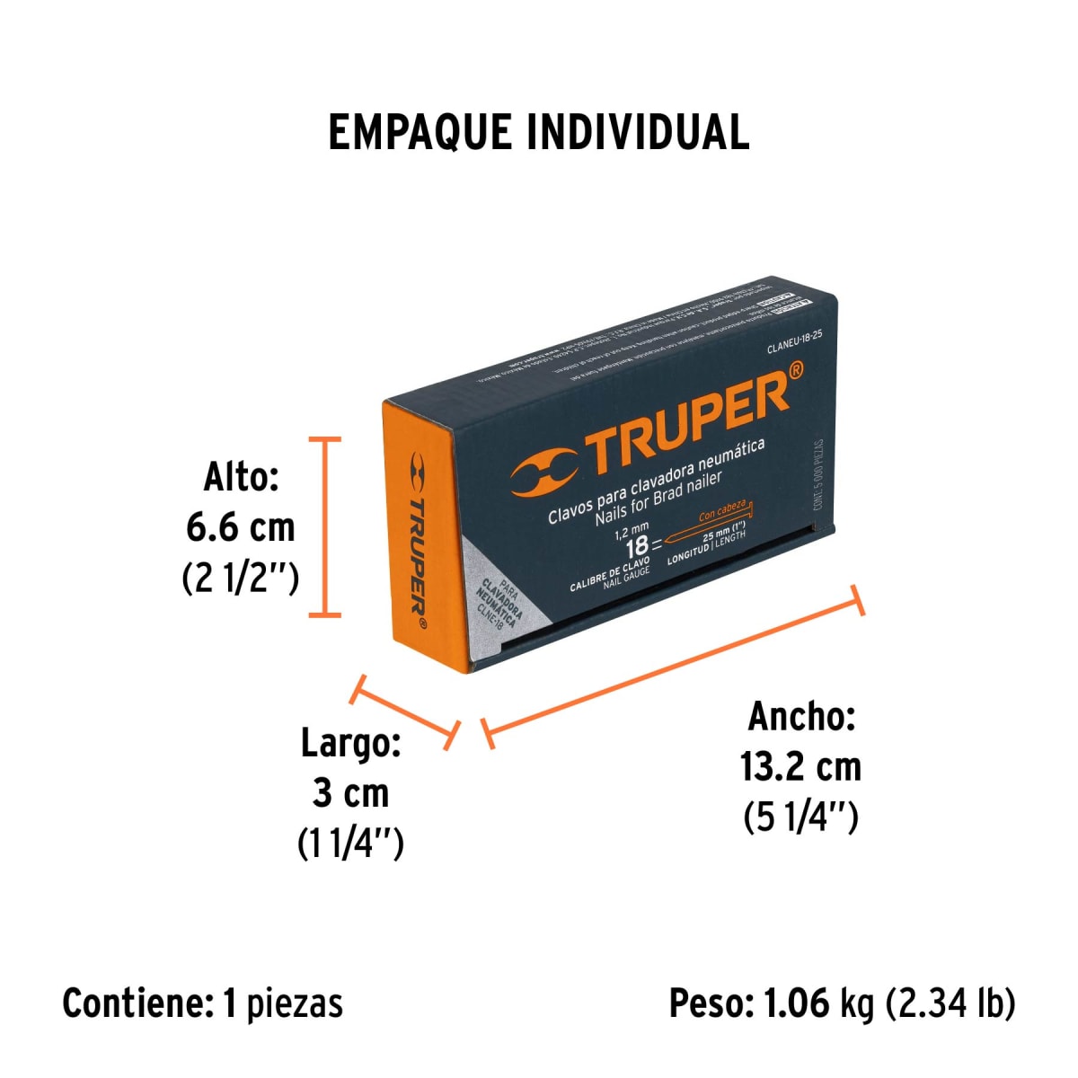 Clavos Calibre 18 x 1