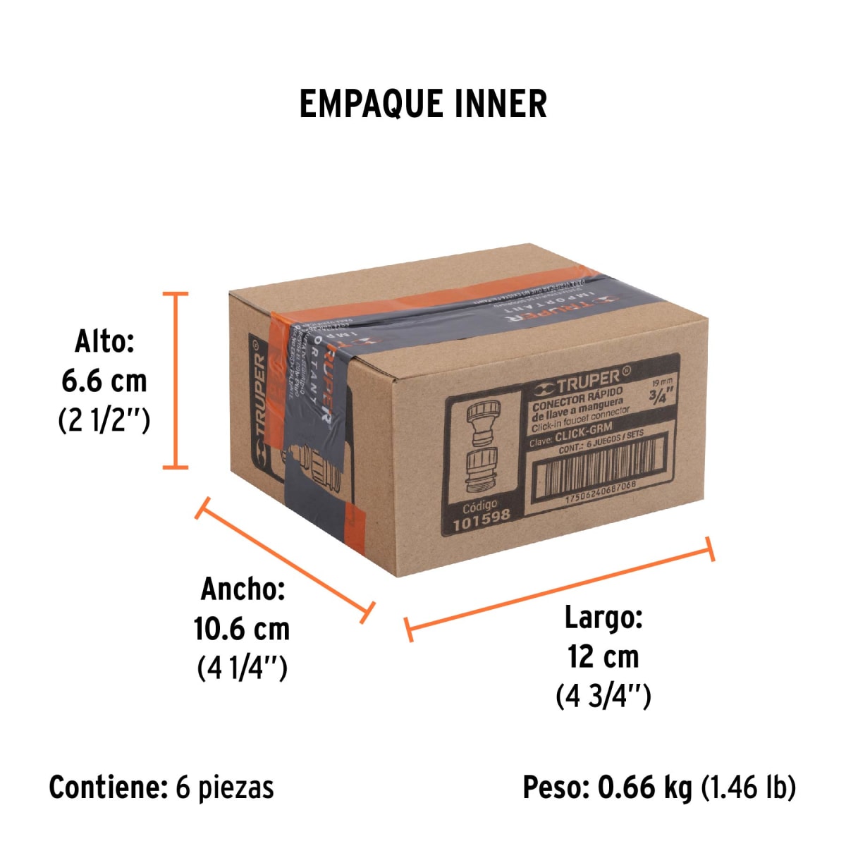 Conector De Latón Para Grifo De Cambio Rápido 101598 Truper4