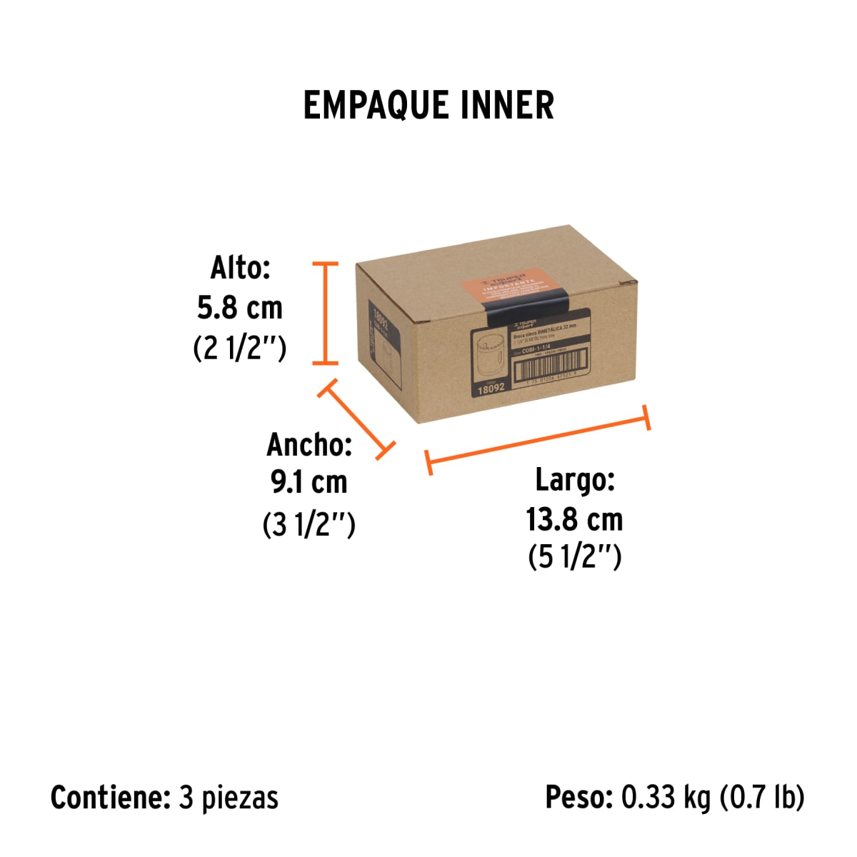 Sierra Copa Bimetálica 1.1/4