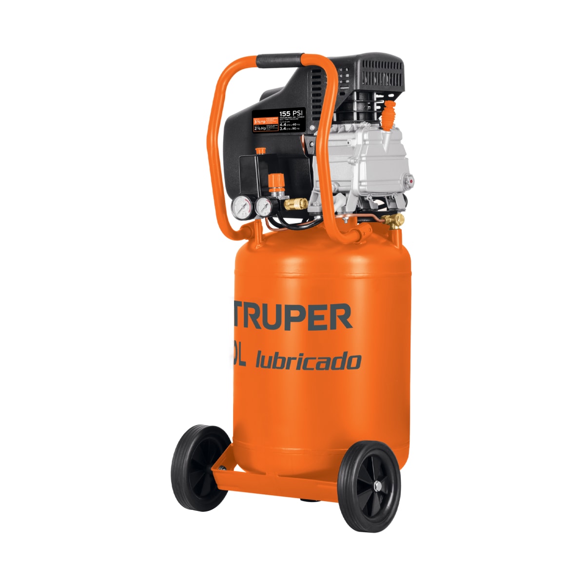 Compresora 50 Litros Vertical 3.5 HP Truper 102117 0