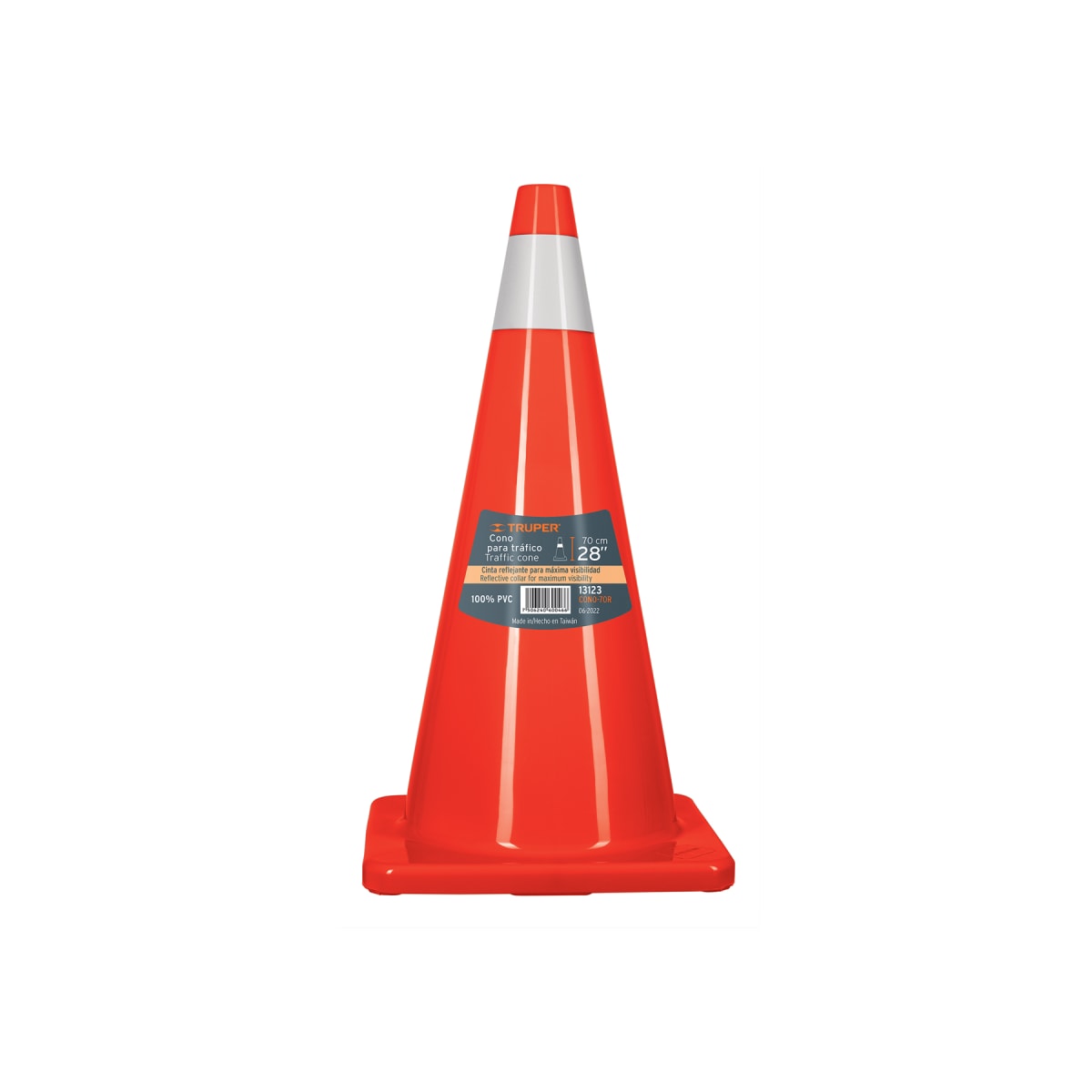 Cono De Seguridad Con Cinta Reflectiva 70 Cm(28