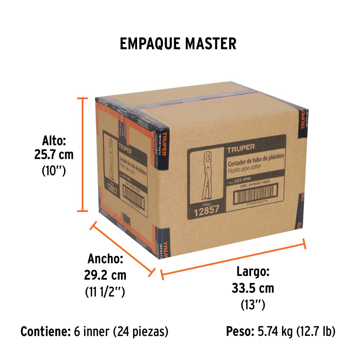 Cortador De Tubo De Pvc Capacidad Corte 3/4