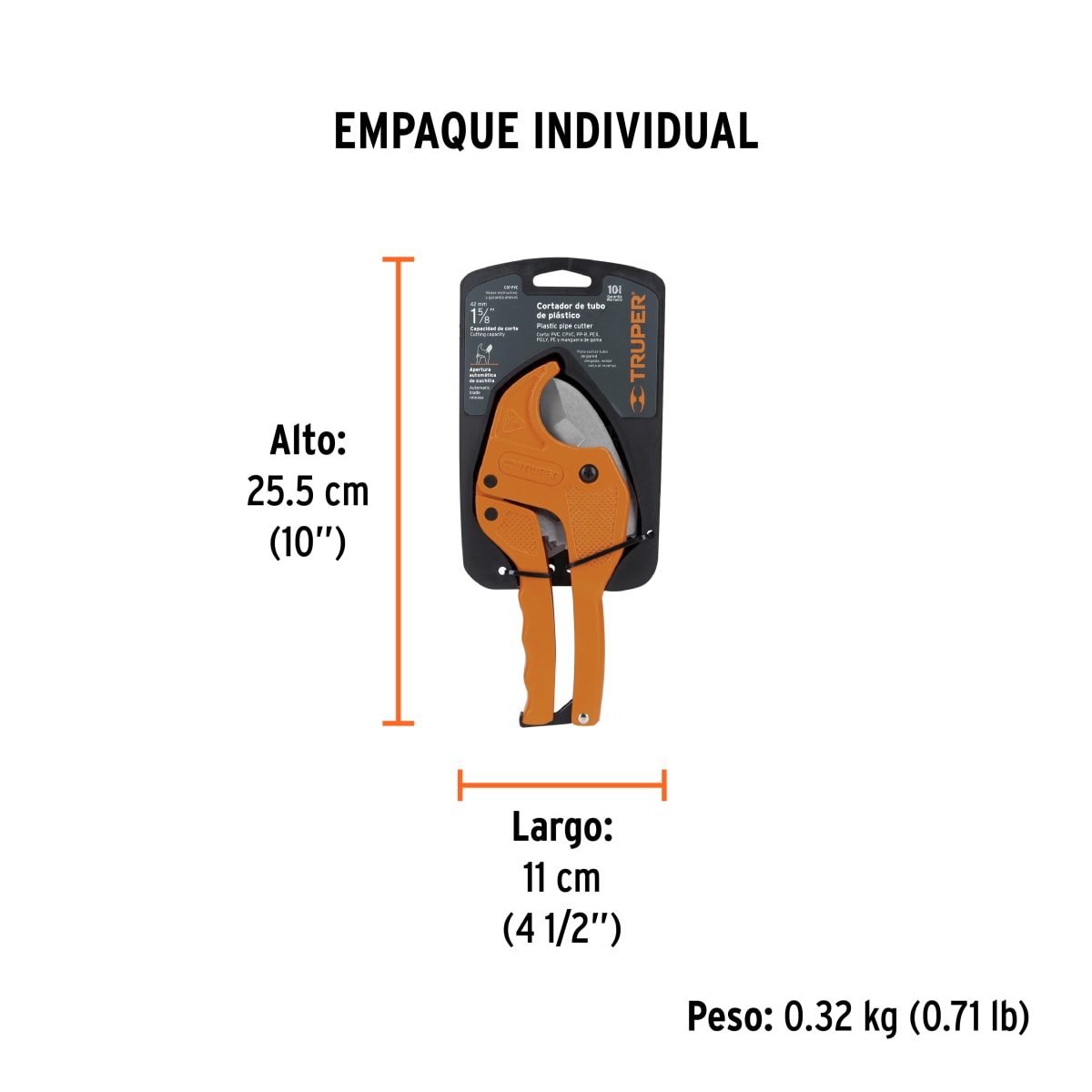 Cortador De Tubo De Pvc 1-5/8