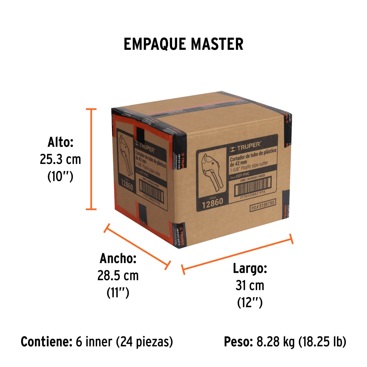 Cortador De Tubo De Pvc 1-5/8
