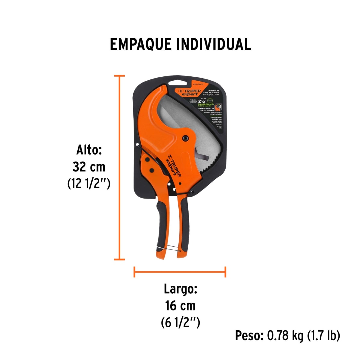 Cortador De Tubo De Pvc Prof 2-1/2