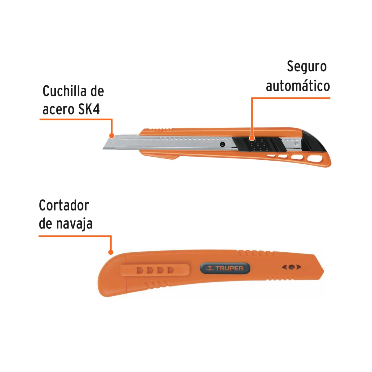 Cuchilla Profesional 9 mm Truper 169683