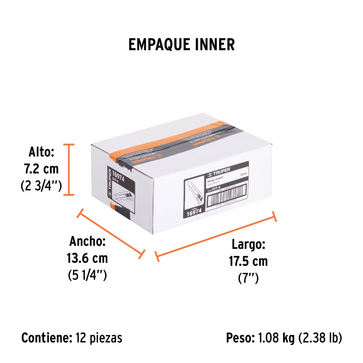 Cuchilla Profesional 18 mm Truper 169744