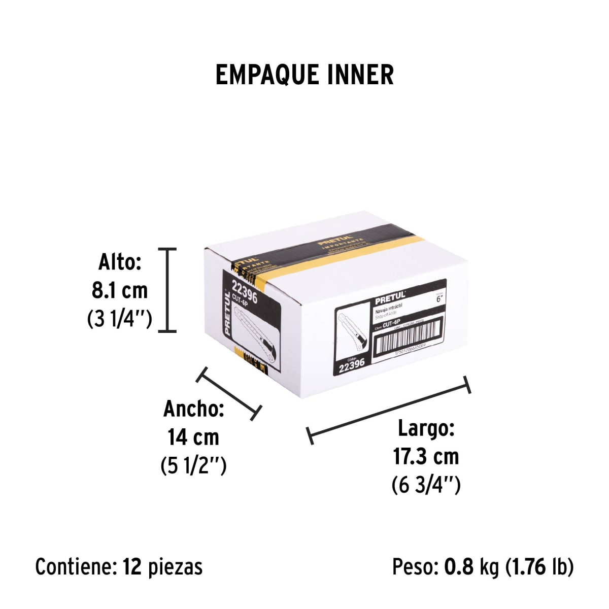 Cutter 6 Alma Metálica Pretul 223965