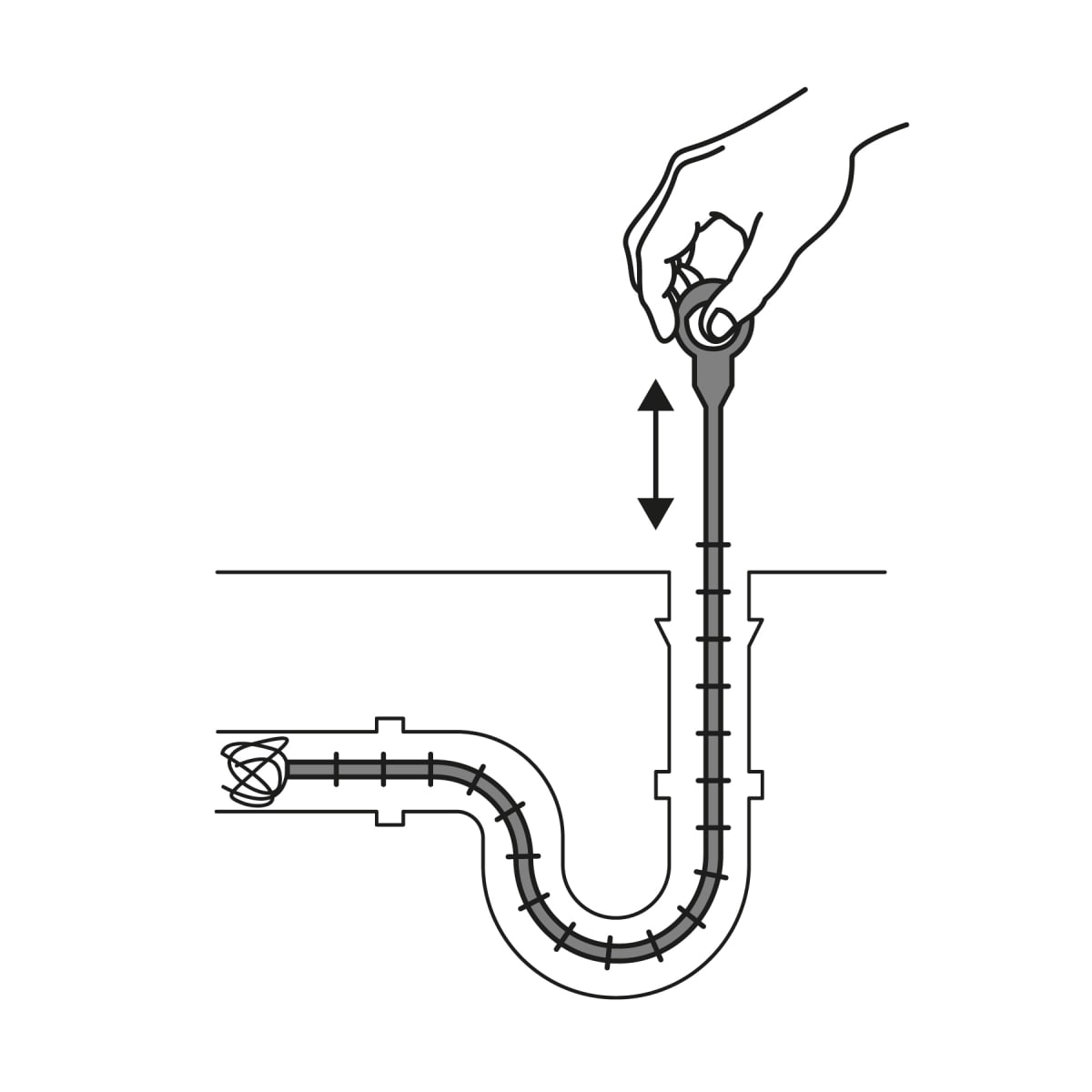 Limpiador de drenaje, 50 cm, 2 pzas3