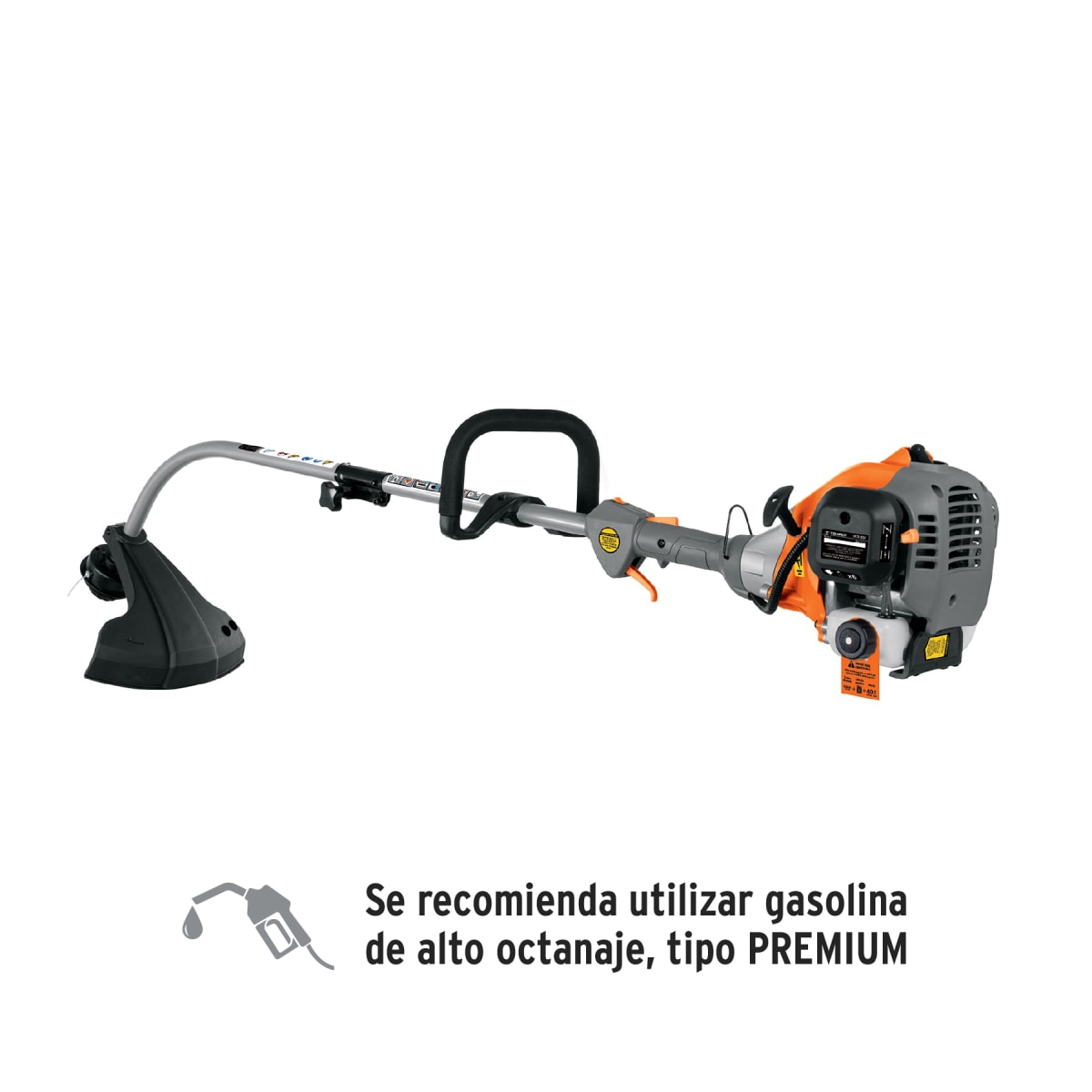 Motoguadaña Desmalezadora a Gasolina 30cc 1.2HP Mango Tipo D Truper 12498 0