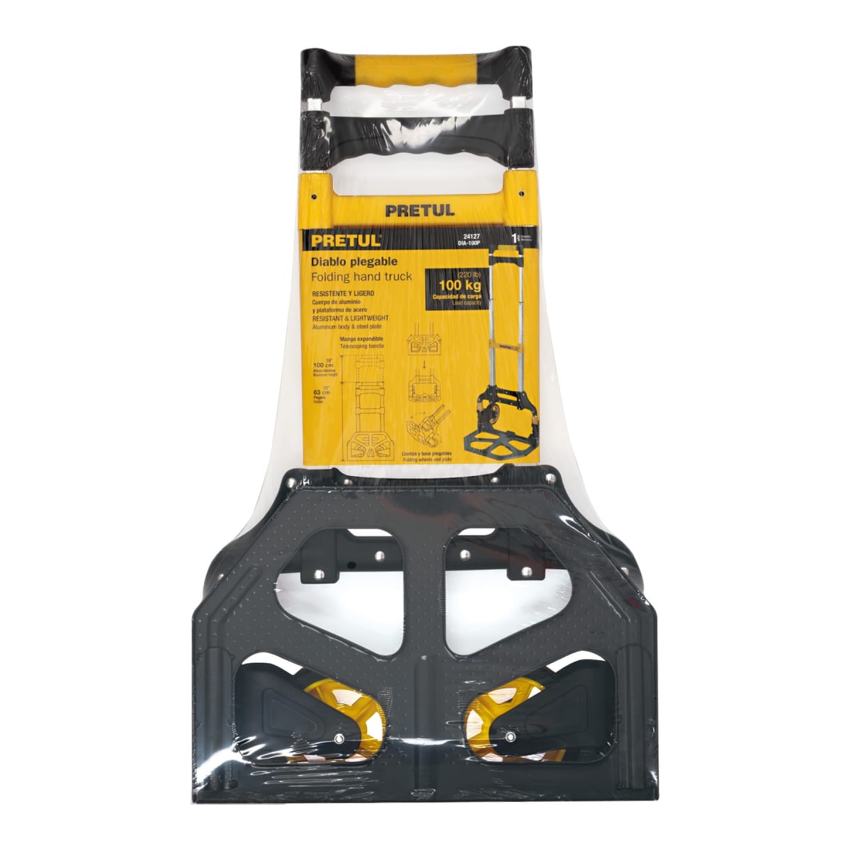 Carreta De Carga Plegable 100 Kg Pretul 241275