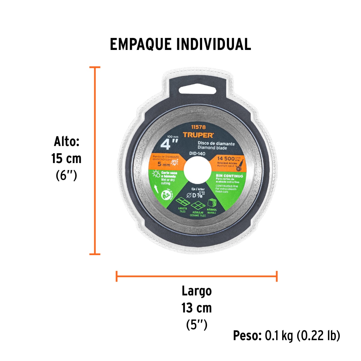 Disco Diamantado De 4