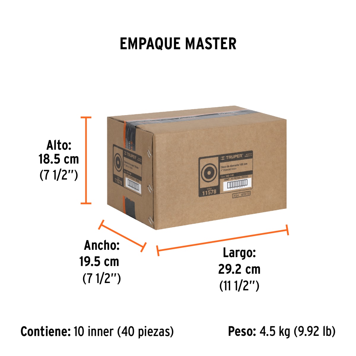 Disco Diamantado De 4