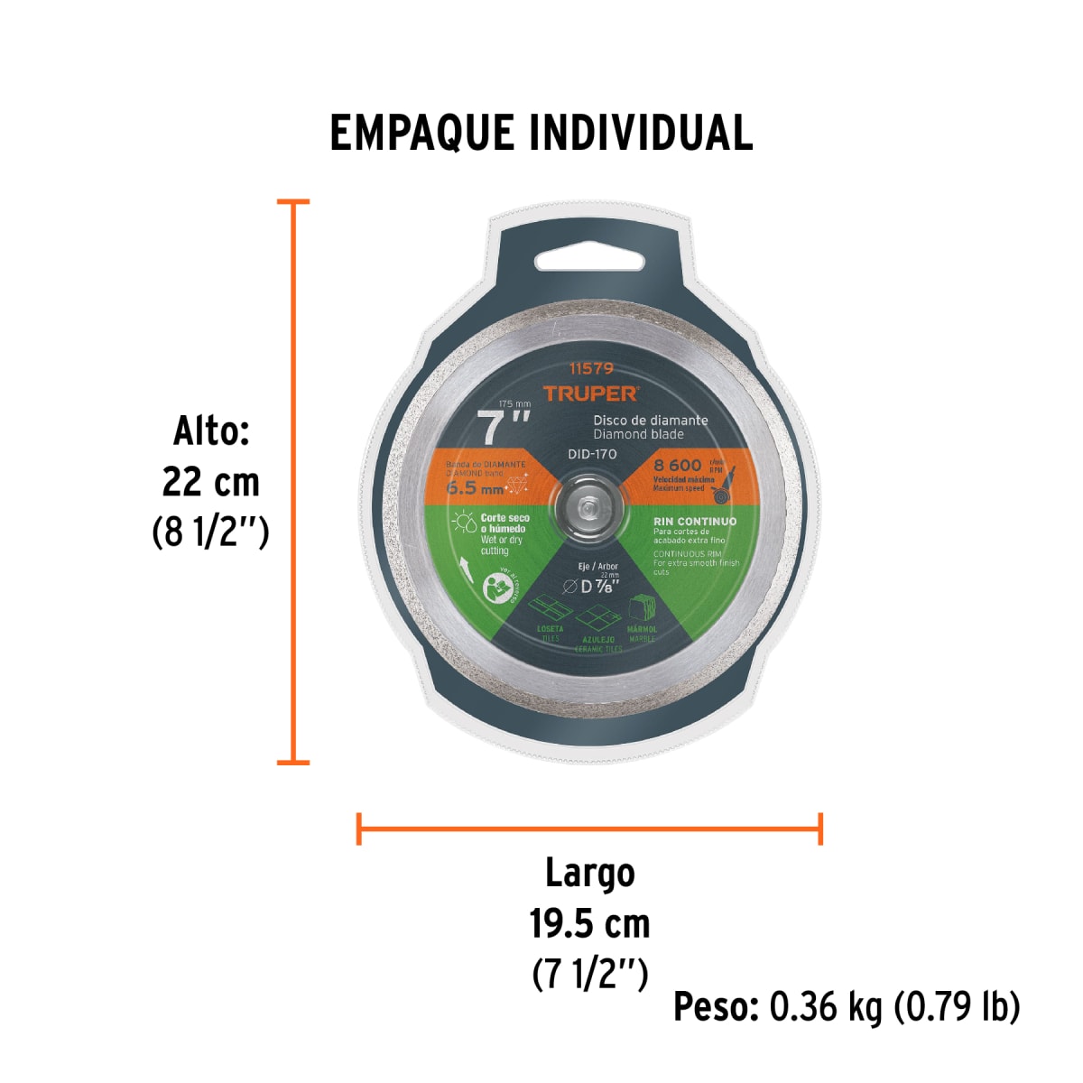 Disco Diamantado De 7