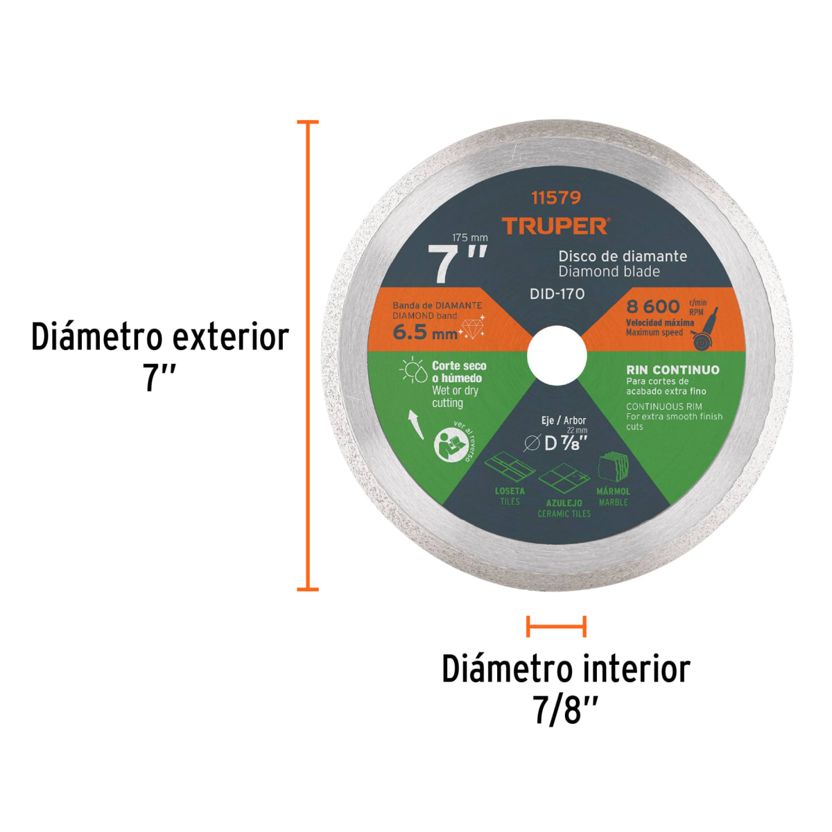 Disco Diamantado De 7