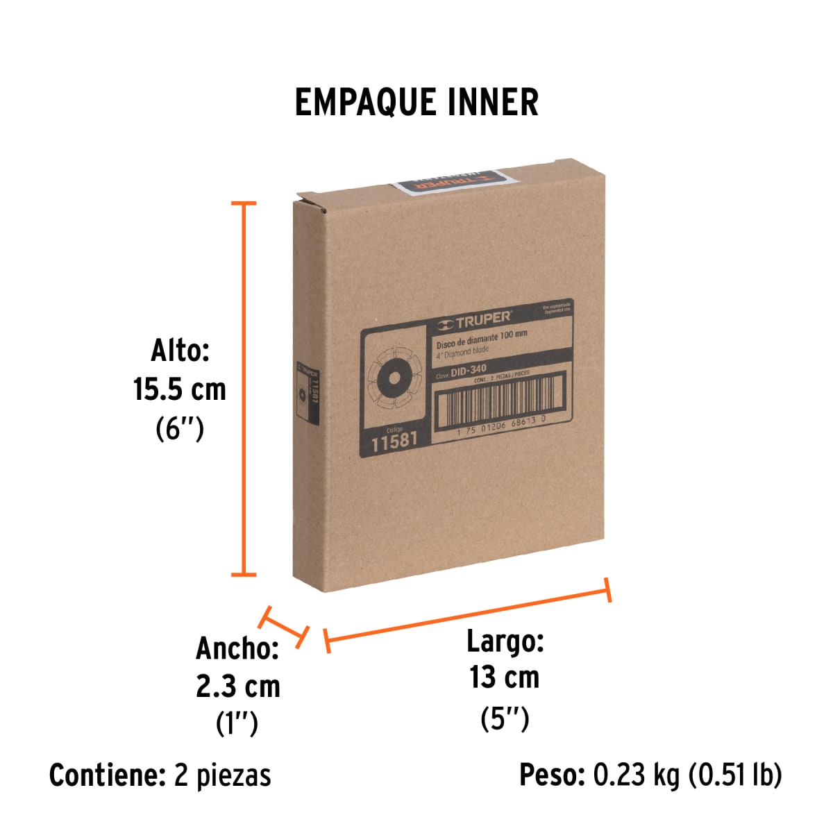 Disco Diamantado De 4