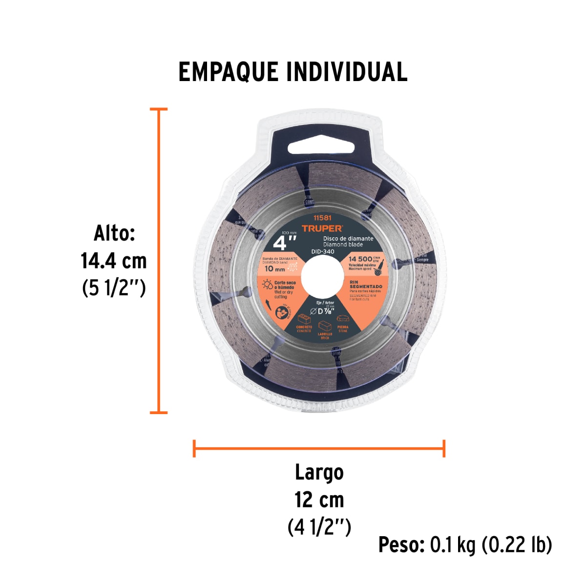 Disco Diamantado De 4