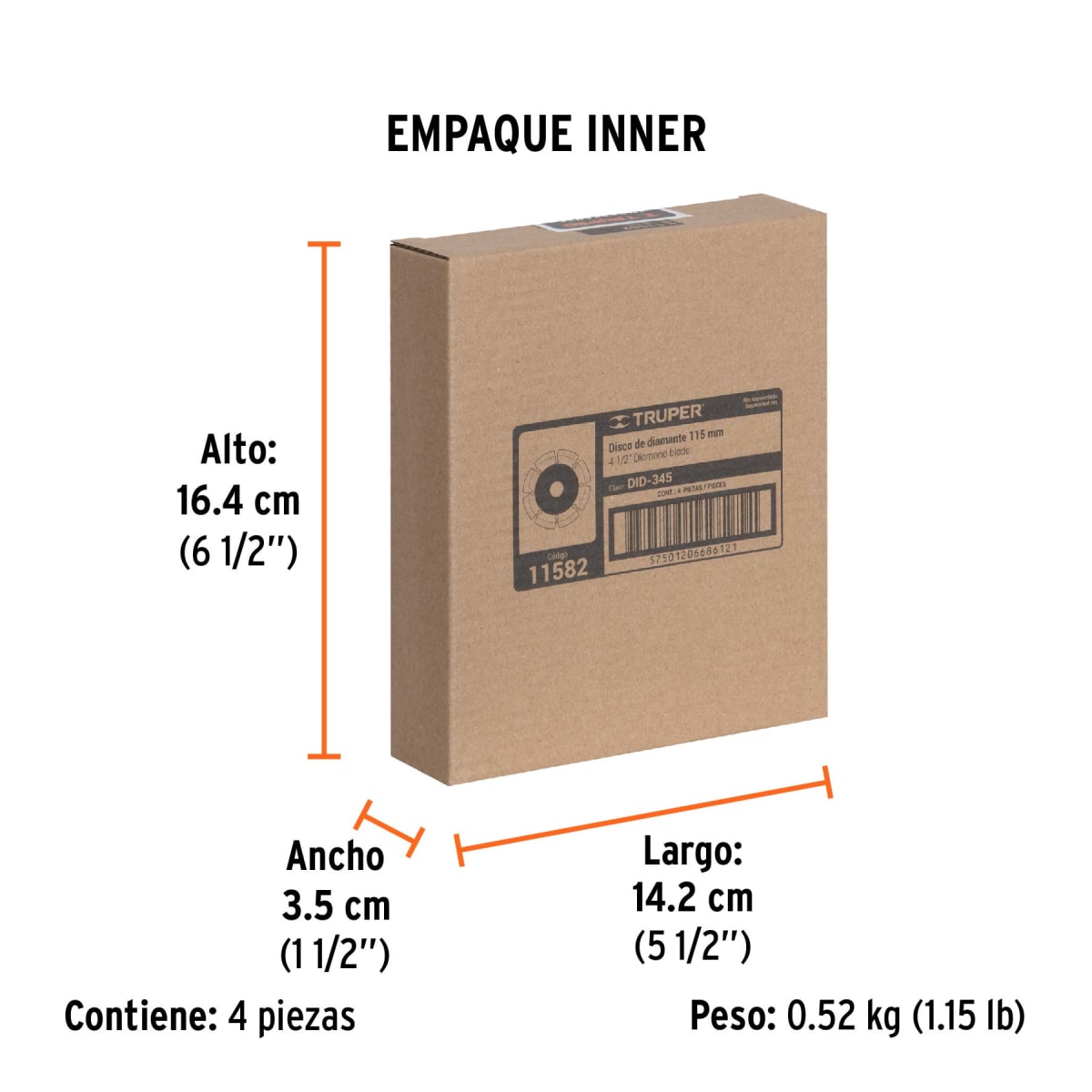 Disco Diamantado De 4-1/2