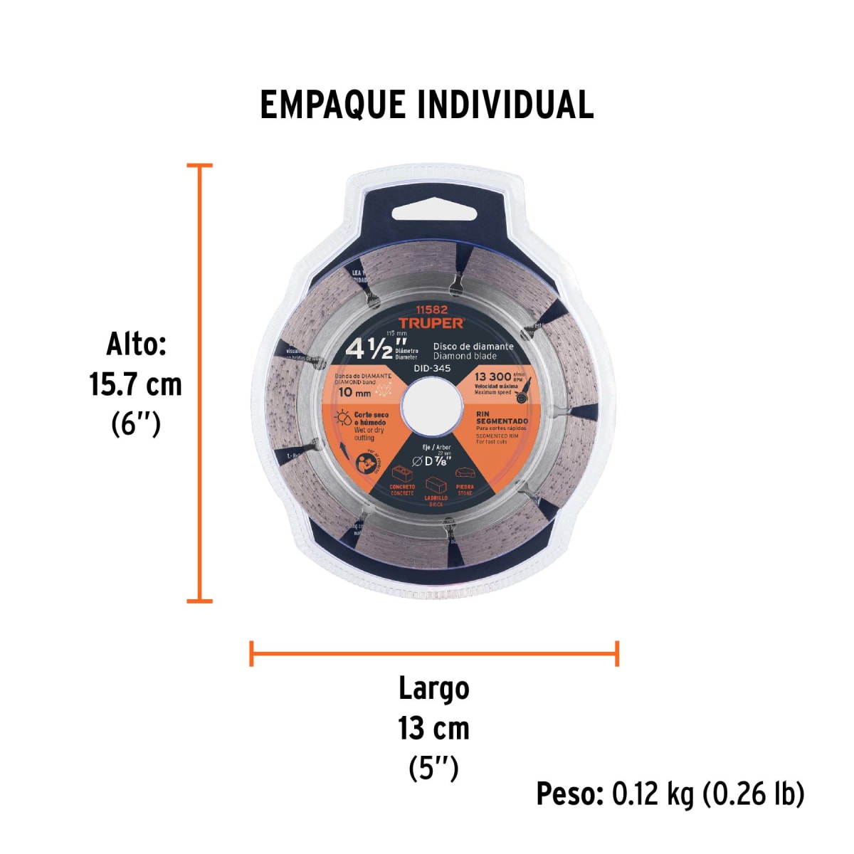 Disco Diamantado De 4-1/2