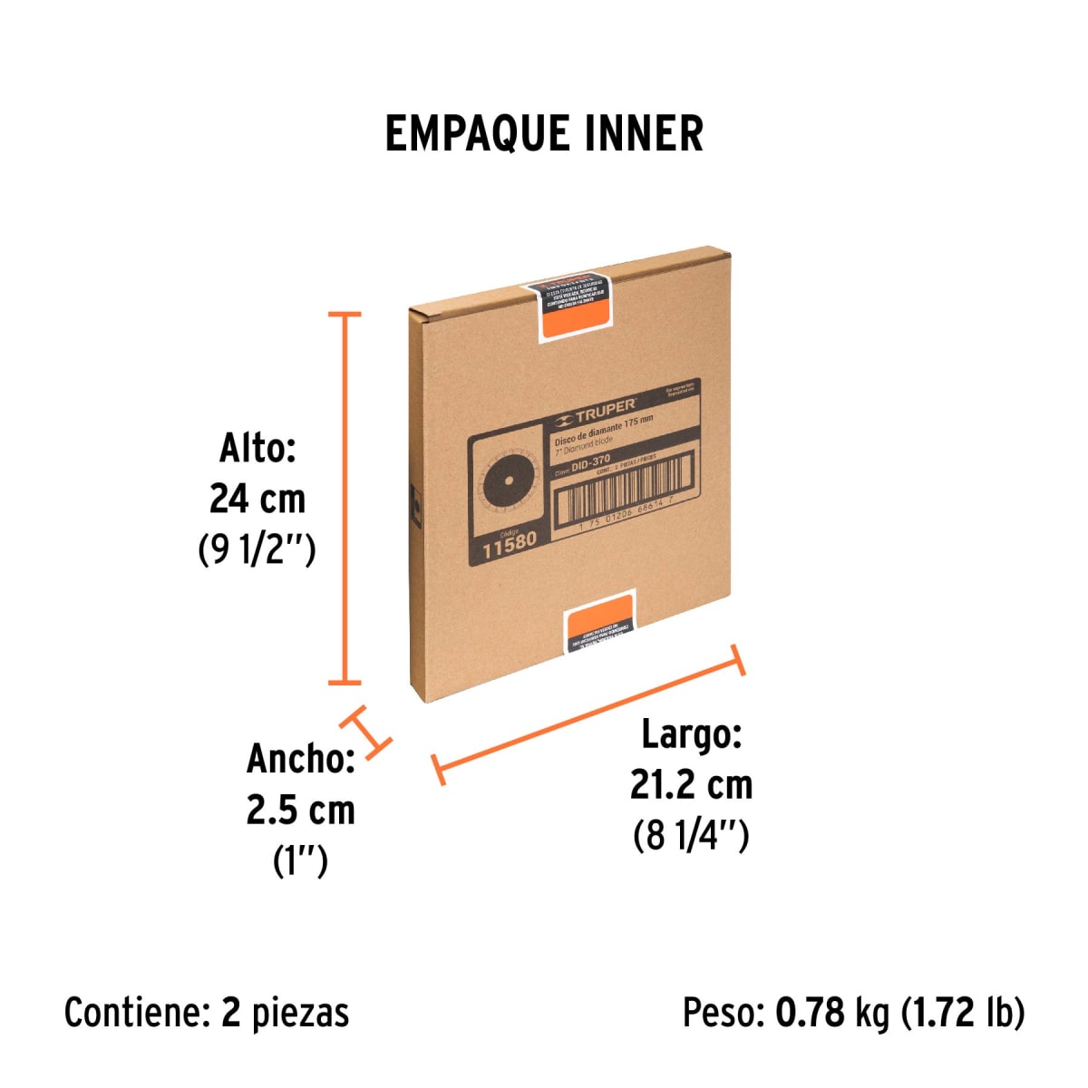 Disco Diamantado De 7