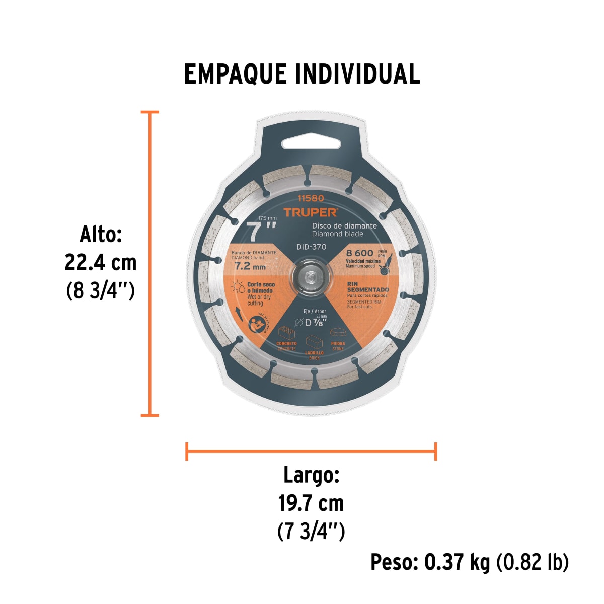 Disco Diamantado De 7