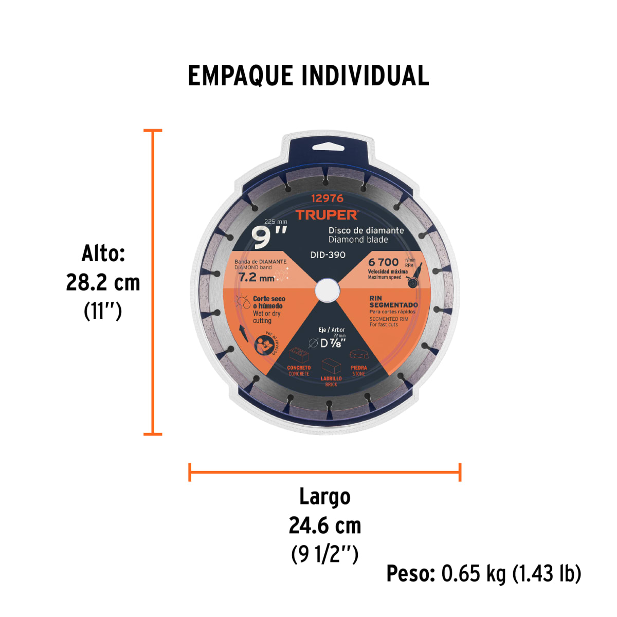 Disco Diamantado De 9