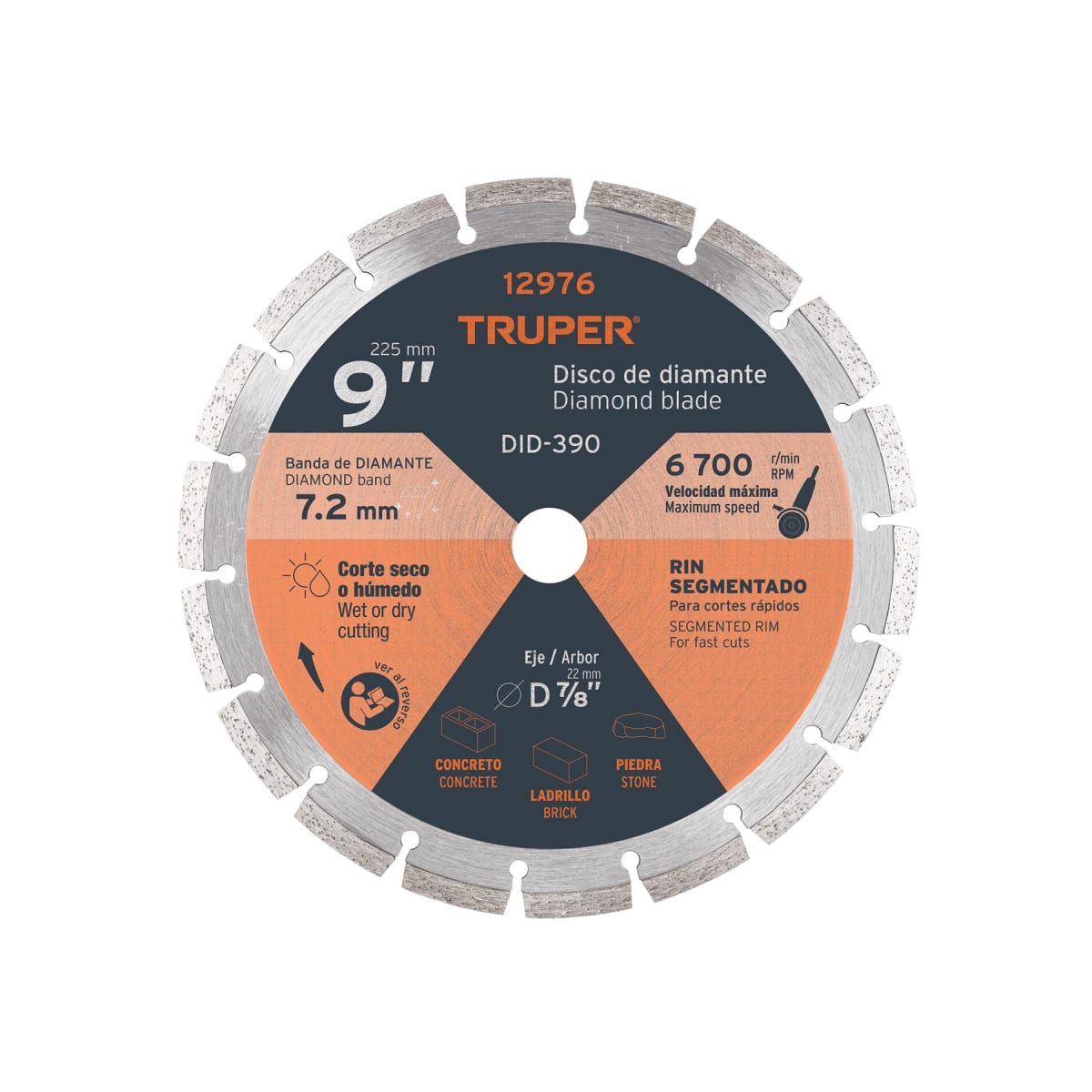 Disco Diamantado De 9