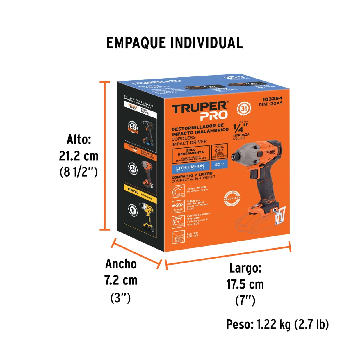 Destornillador De Impacto 1/4