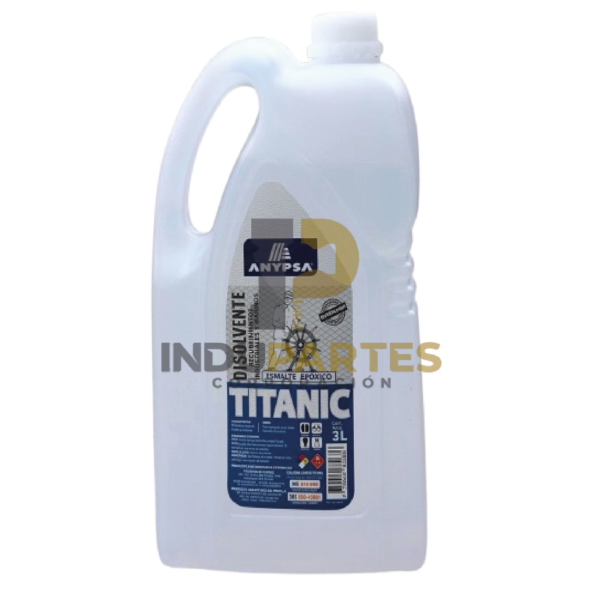 Pintura Epóxica Titanic Azul Ultramar Ral-5002 K7 Disolvente / Catalizador4