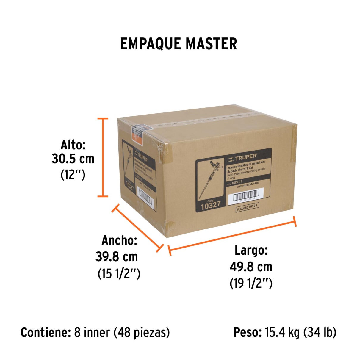 Aspersor metálico 11
